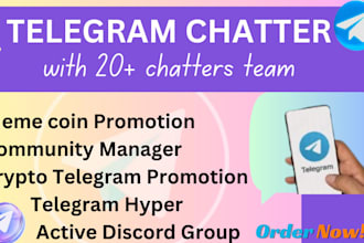crypto meme coin promoter solana meme coin pep coin promotion telegram chatter