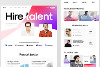 design professional job board, recruitment agency, staffing website, job portal