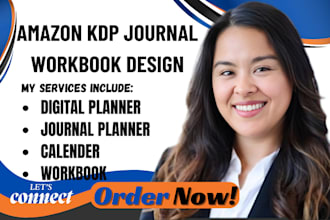 design amazing workbook or journal design digital planner calendar kdp coloring