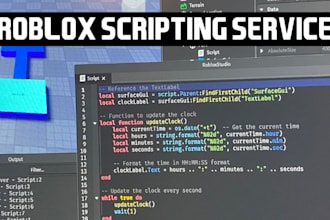 be your professional roblox scripter, script anything you want for roblox game