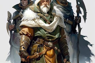 make a uniqe dnd character art
