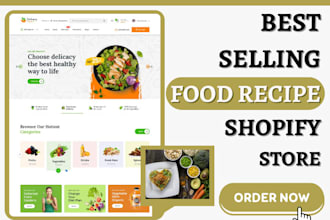 build food shopify cooking recipe grocery store recipe grocery ecommerce website