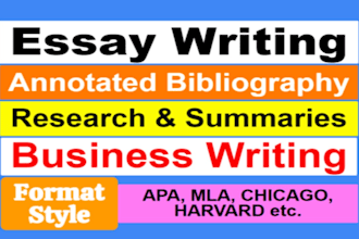 expertly write essays on literature, linguistics, gender studies and history