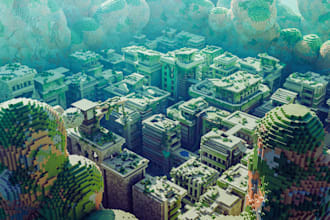 build 3d bloxburg and minecraft houses, maps and designs for youtube or gameplay