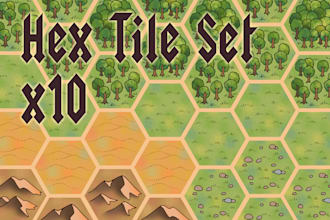 create a unique hex tile set