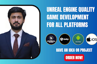 do unreal engine game development with realistic graphics and smooth performance