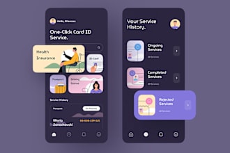 card id service app, internet provider app, banking farmer app