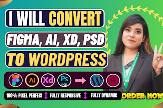 convert figma to elementor figma to wordpress fully responsive