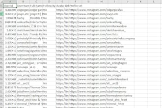 do instagram data extraction