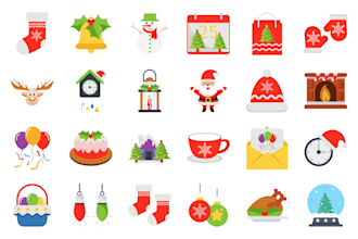 create unique flat line glyph icon pack