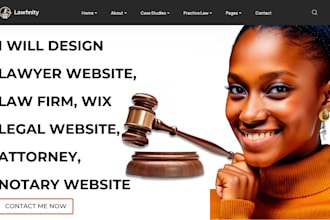 design lawyer website, law firm, wix legal website, attorney, notary website