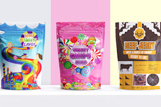 make pouch design myler bag food packaging and tea design