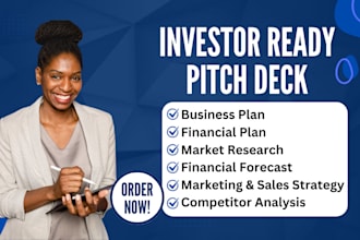 real estate investor pitch deck, sales deck canva business plan market research