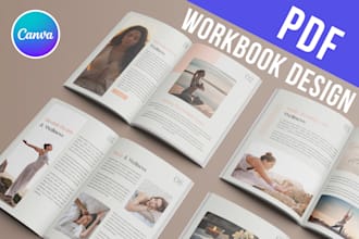 design PDF worksheet, workbook, journal, lead magnet, ebook in canva