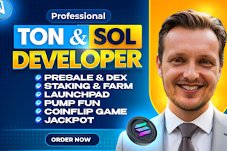 create presale, staking, dex, lauchpad, pump fun, polymarket