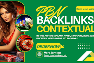 do thai indo korea singapore SEO backlinks, with high DR homepage link building