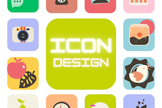 create high quality custom vector icon illustration