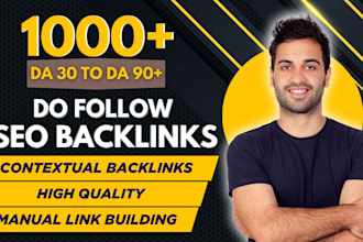 build manual high quality contextual seo dofollow backlinsks whitehat linking