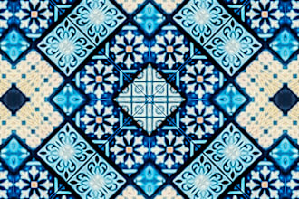 make abstract patterns for tiles and glass designing