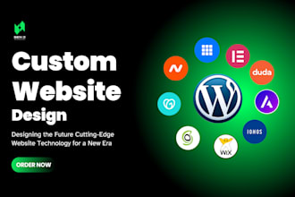 hostinger wordpress website, wix website, godaddy website, bluehost site, duda,