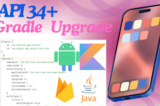 upgrade the android sdk to API level 34 android 14, fix bugs