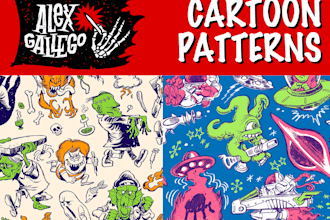 create a cartoon pattern for your clothing apparel