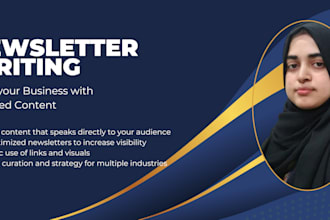 curate and write newsletter content for you