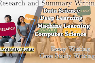 be research, summary, technical writer, essay content writer in computer science
