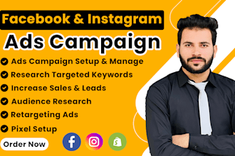 run your facebook and instagram campaign to get sales and leads