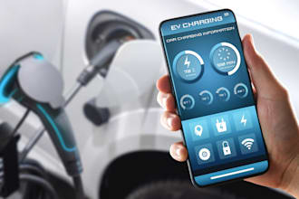 develop a feature rich ev charging station finder app,ev navigation,charging app