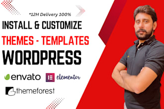 urgently install envato element kit , themeforest, wordpress ,demo import