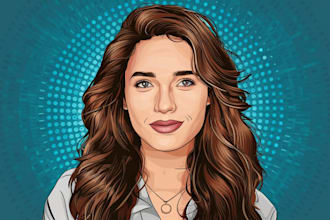 draw a vector portrait for you and your family