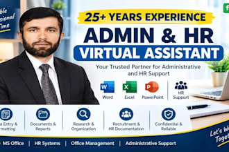 provide professional admin and HR virtual assistant support