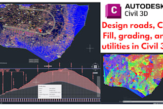 use autocad civil 3d to design roads, highway, grading professionally