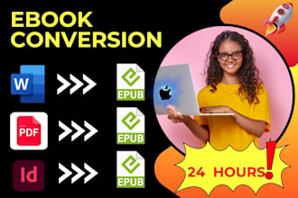ebook conversion from word, pdf, indesign, into epub and kindle format