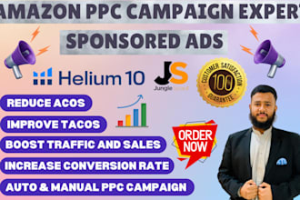 setup and manage amazon ads campaigns and optimize amazon sponsored ads