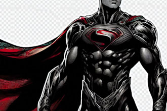 draw marvel style comic book superhero character