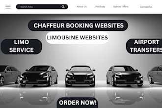 create chauffeur, limousine and taxi booking website