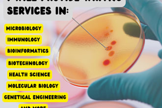 write your scientific research and blogs on microbiology and biotechnology