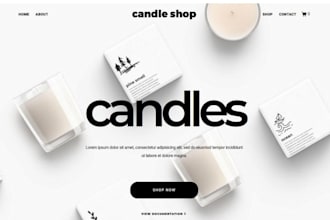 do candle shop website for your business