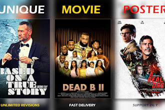 do film poster design, unique movie poster design