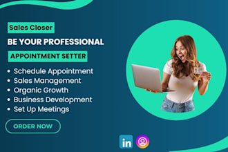 be your linkedin marketing manager, b2b appointment setter