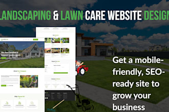 build a lawn care or landscaping business website