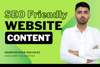 be your website content writer for landing pages