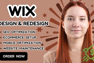 design responsive wix booking website with wix seo wix landing page