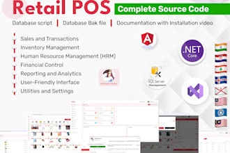 provide you retail pos web application asp net core and angular