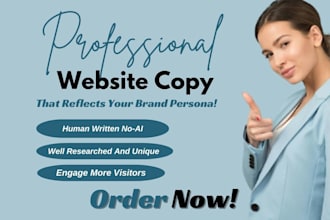 do creative engaging website copywriting