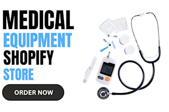 build professional healthcare equipment medical tools shopify dropshipping store