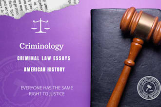 do urgent criminology, law essays and american history