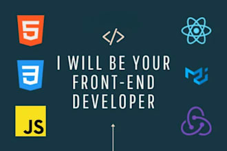be your frontend developer using react